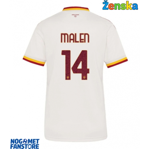 AS Roma Donyell Malen #14 Gostujuci Dres za Ženska 2026-27 Kratak Rukav